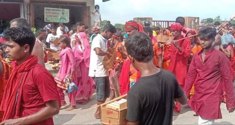 बोलबम लाई गर्मिमा पानी र फ्रुटी